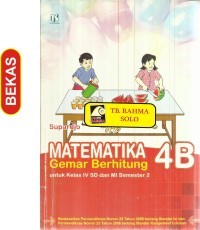 Image of Matematika 4A Gemar Berhitung untuk kelas IV SD dan MI Semester 1